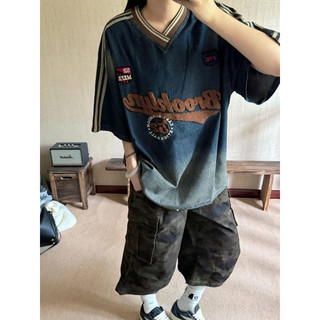 Áo bóng chày denim