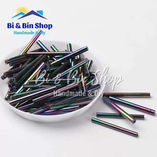 Gói 25g Cườm Khúc Cườm Ống Trúc Dài Đính Kết Trang Phục, Làm Phụ Kiện Thời Trang