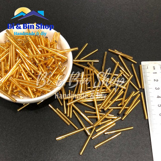 25g Cườm Khúc Ø3mm Dài 15-20-25-30mm Đính Kết Trang Phục Thời Trang, Làm Trang Sức Handmade