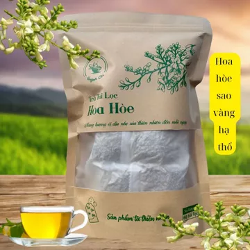Trà hoa hòe bịch 60 gói lọc nguyên nụ đã được sao vàng hạ thổ sử dụng tiện lợi
