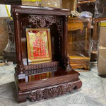 [TRÀM] Bàn thờ thần tài ông địa tủ thờ thần tài gỗ tràm lân chầu uy nghiêm đình hộp mâm hổ phù dày đẹp rẻ — ảnh 3