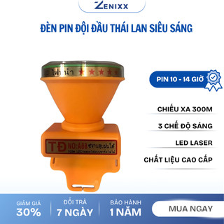 Đèn Pin Đội Đầu Siêu Sáng Thái Lan Pin Trâu 10 - 15 tiếng, chiếu xa 300M, Đèn Pin đội đầu TĐ A88