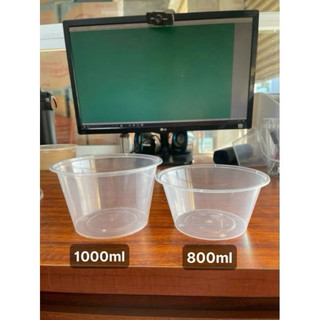 1 thùng tô nhựa 300c kèm nắp 800ml .1000ml
