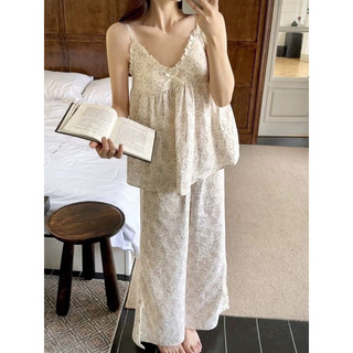 Set ngủ đũi 2 dây phối nơ