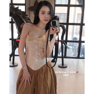 Set áo hai day ôm sát body phối quần ống suông form rộng năng động xinh xắn cho nàng đi chơi dạo phố – BaoTrang.clothes