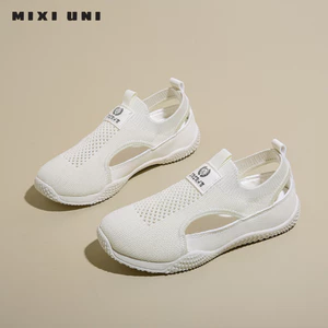 MIXI UNI - Giày thể thao nữ hở eo thoáng khí, giày đi bộ siêu nhẹ thời trang dạo phố đi học đi làm