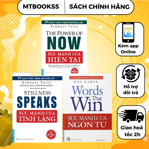Sách - Combo Sức Mạnh Của Hiện Tại + Sức Mạnh Của Tĩnh Lặng + Sức Mạnh Của Ngôn Từ - First News