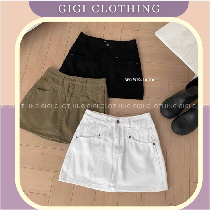 Women's Soft Multi-color Dress Skirt Jean GiGi KaKi – 2