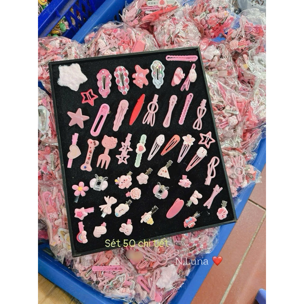 Set 10/50 kẹp tóc cho bé gái