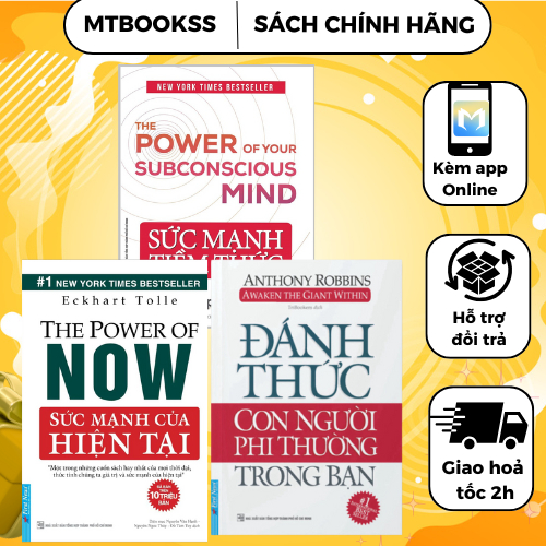 Sách - Combo Đánh Thức Con Người Phi Thường Trong Bạn + Sức Mạnh Tiềm Thức + Sức Mạnh Của Hiện Tại
