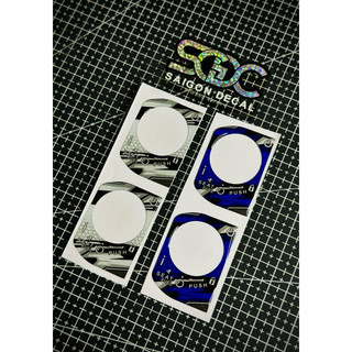 Tem Sticker Nhựa Nổi Phản Quang Dán Ổ Khoá Smartkey, 6 Màu sắc |SGDC - 1 Cái|