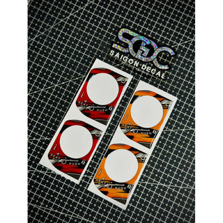 Tem Sticker Nhựa Nổi Phản Quang Dán Ổ Khoá Smartkey, 6 Màu sắc |SGDC - 1 Cái|