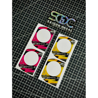 Tem Sticker Nhựa Nổi Phản Quang Dán Ổ Khoá Smartkey, 6 Màu sắc |SGDC - 1 Cái|