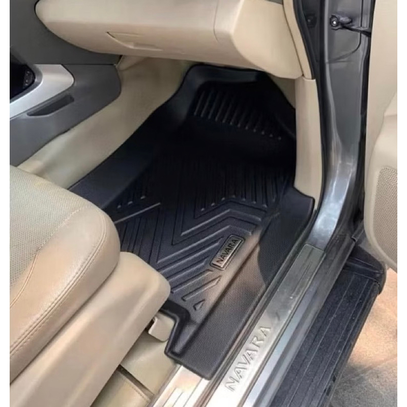 Thảm lót sàn nhựa TPE 5D xe Nissan Navara 2017-2023 tràn viền hàng cao cấp