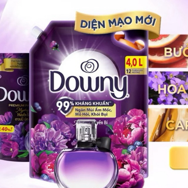 Nước Xả Vải DOWNY túi 3.5L Nước Hoa Thiên Nhiên | Nước Xả DOWNY 3.5L Tinh Dầu Từ Thiên Nhiên