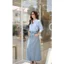 Áo sơ mi nữ GILLEE dáng classic phối cổ và tay áo màu trắng vải kate Mỹ công sở cao cấp thoáng khí FAS369