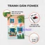 Tranh dán tường fomex, Pink Bow Collection, decor tường, phòng ngủ, có sẵn keo dán 2 mặt, nhận in theo yêu cầu