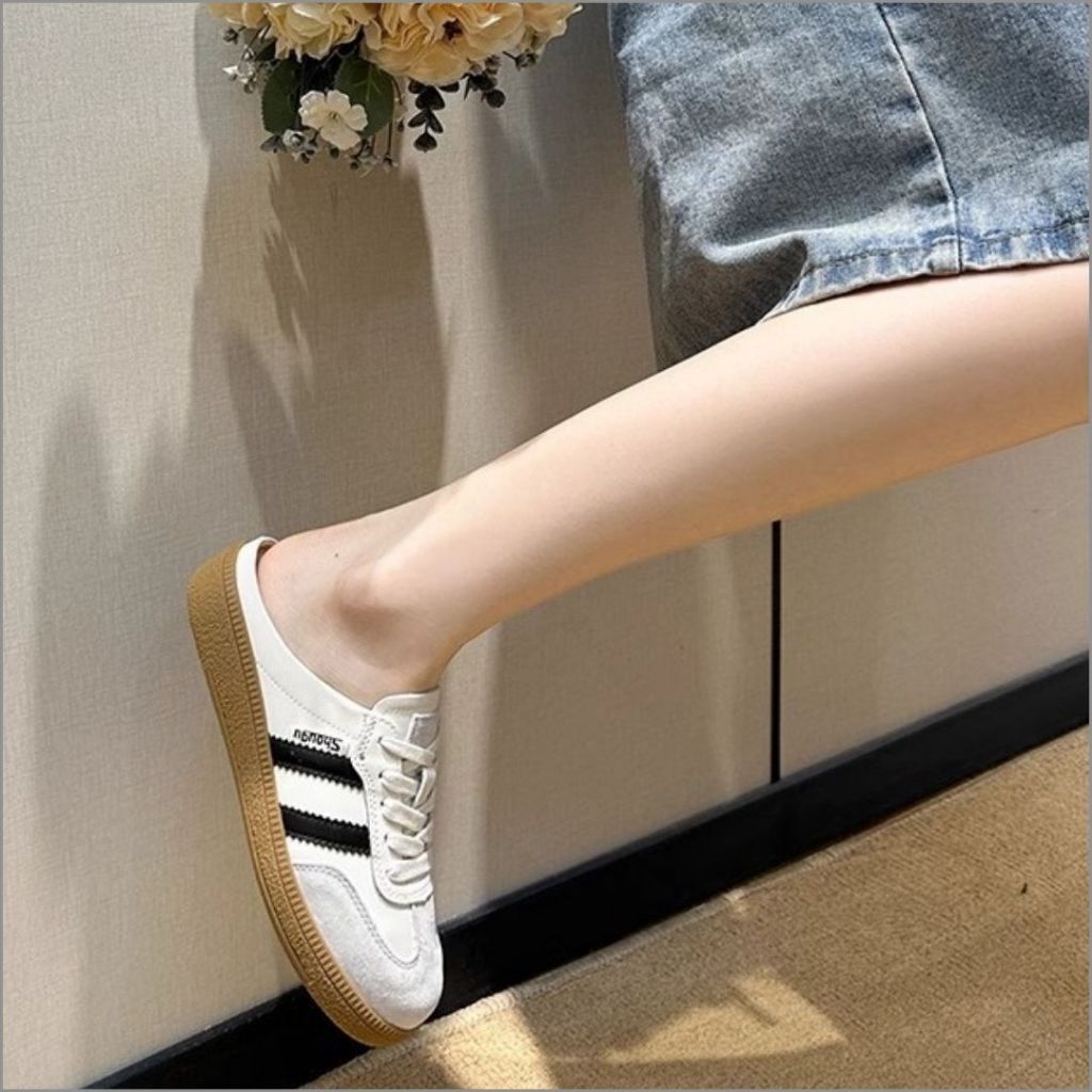 Sục Thể Thao Nữ, Sục Nữ Thể Thao Năng Động 2 Vạch Màu Đen N13 || AnshoesDynasty