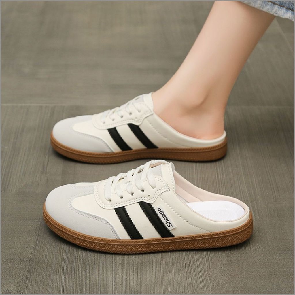 Sục Thể Thao Nữ, Sục Nữ Thể Thao Năng Động 2 Vạch Màu Đen N13 || AnshoesDynasty
