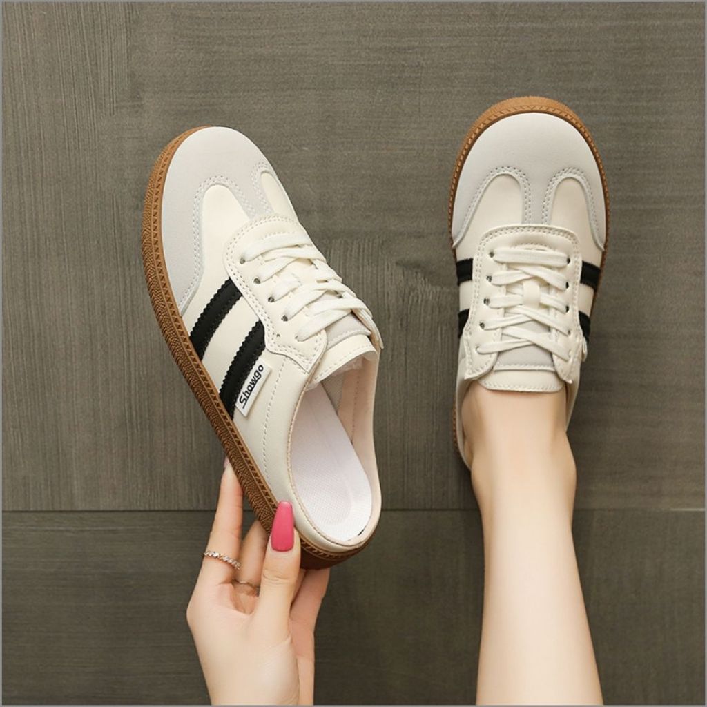Sục Thể Thao Nữ, Sục Nữ Thể Thao Năng Động 2 Vạch Màu Đen N13 || AnshoesDynasty