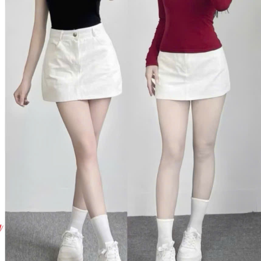 Chân Váy Kaki Dáng Ngắn Có Lót Trong Chân Váy KAKI From Chữ A Basic Cap Cao Tôn Dáng jOOLATE 6674__P0K24