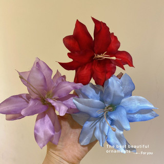 Kẹp tóc hoa Lily kẹp tóc hoa nơ đi biển du lịch kẹp tóc mỏ vịt hoa chụp ảnh