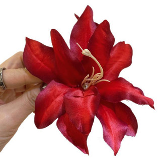 Kẹp tóc hoa Lily kẹp tóc hoa nơ đi biển du lịch kẹp tóc mỏ vịt hoa chụp ảnh