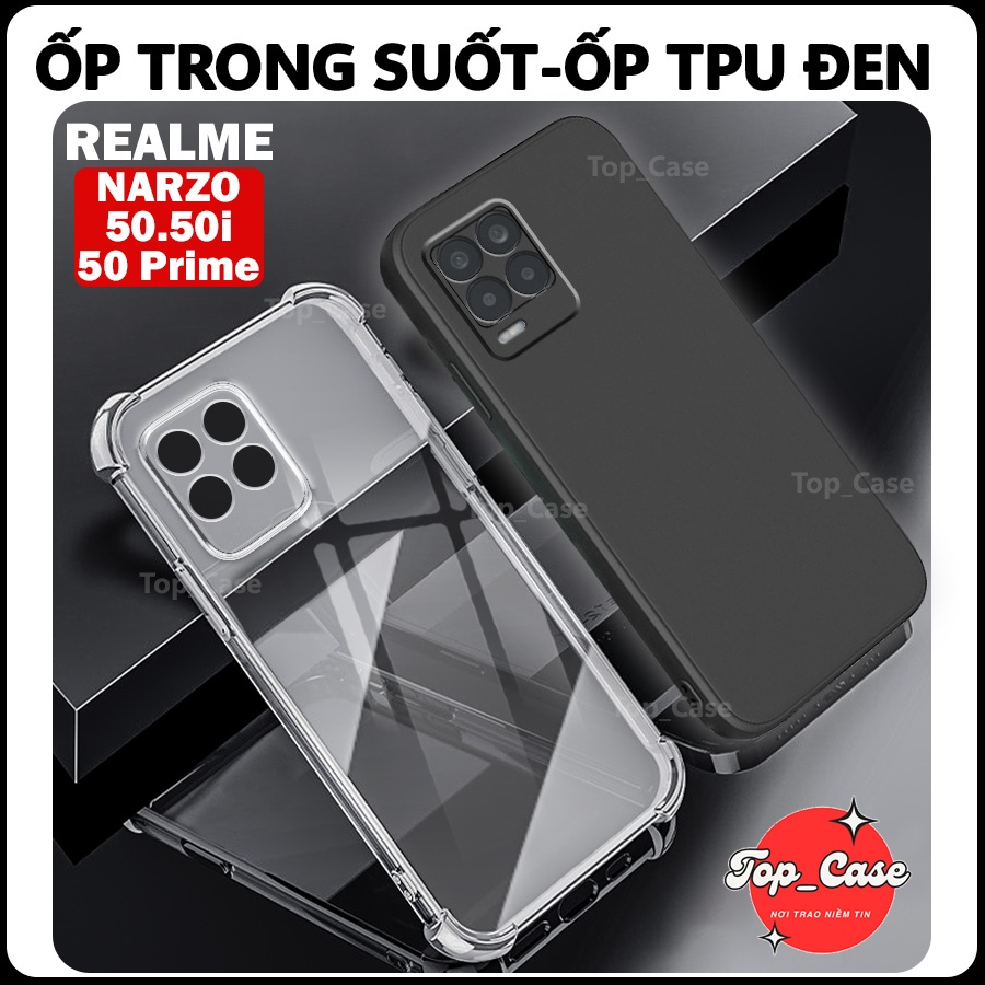 Ốp lưng Realme Narzo 50/ 50i/ 50A Prime Chống Sốc,Trong Suốt,Bảo vệ camera