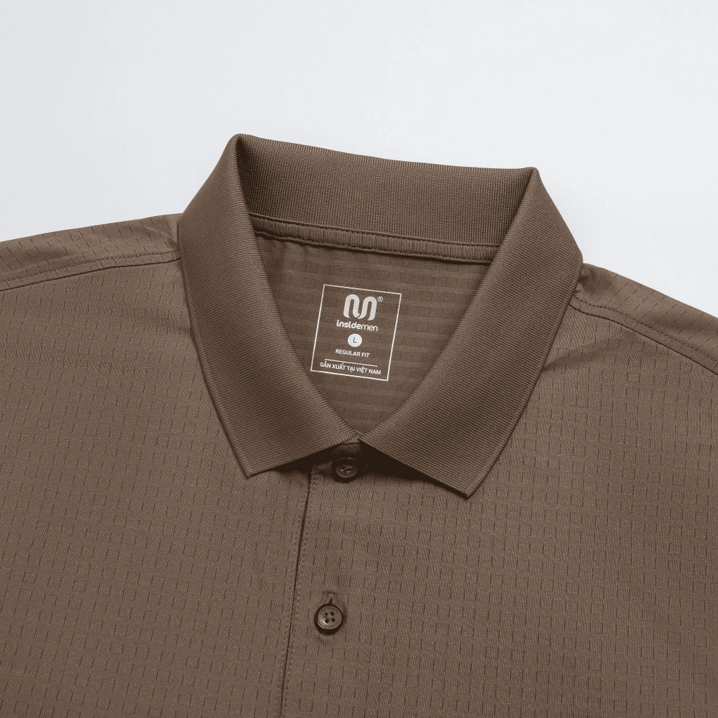Áo Polo Nam Insidemen Regular Fit tay ngắn Polyamide mềm mại IPS215AS0