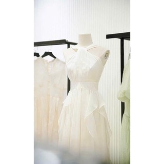 Đầm thời trang nữ đi biển chất Voan cao cấp cổ yếm không tay váy dài maxi dáng xòe xinh xắn nhẹ nhàng
