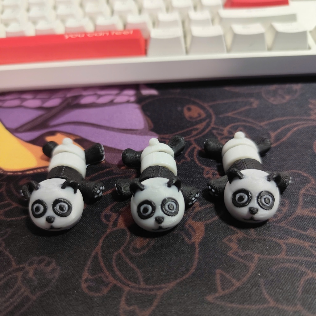 Đồ Chơi Móc Khóa in 3D - Gấu Trúc Mini Mập Mạp