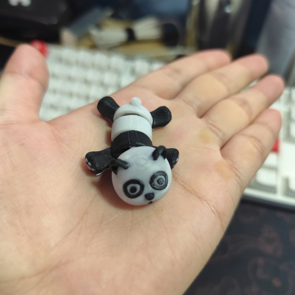 Đồ Chơi Móc Khóa in 3D - Gấu Trúc Mini Mập Mạp