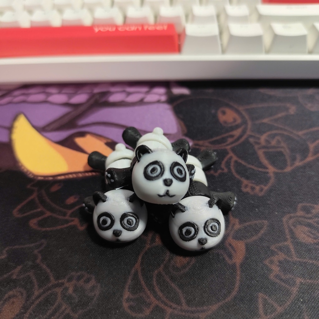 Đồ Chơi Móc Khóa in 3D - Gấu Trúc Mini Mập Mạp