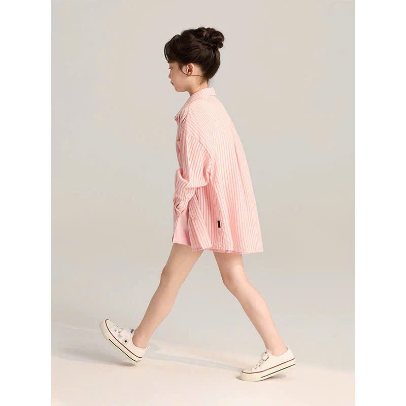 Sét sơ mi bé gái quần short bé gái 3 chi tiết, sétđôi mẹ và bé gái,bộ sơ mi phong cách Hàn Quốc bé gái size đại đi biển