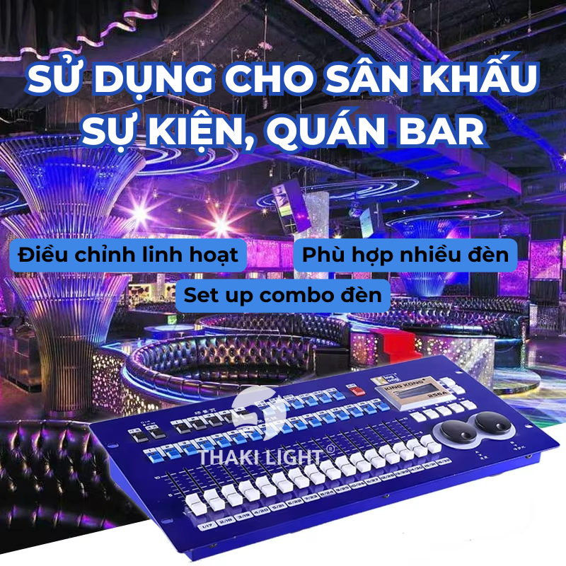 Đánh Giá Bàn Điều Khiển Ánh Sáng DMX 256A THAKI LIGHT: Giải Pháp Kiểm Soát Ánh Sáng Chuyên Nghiệp