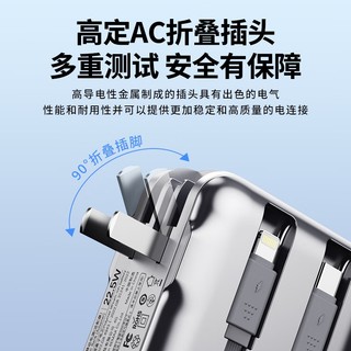 [Có 3C] Cục tích điện REMAX CP-15 20000mAh TypeC PD 22.5W, Kèm 2 cáp sạc, Chân cắm 220V US