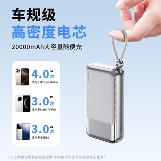 [Có 3C] Cục tích điện REMAX CP-15 20000mAh TypeC PD 22.5W, Kèm 2 cáp sạc, Chân cắm 220V US