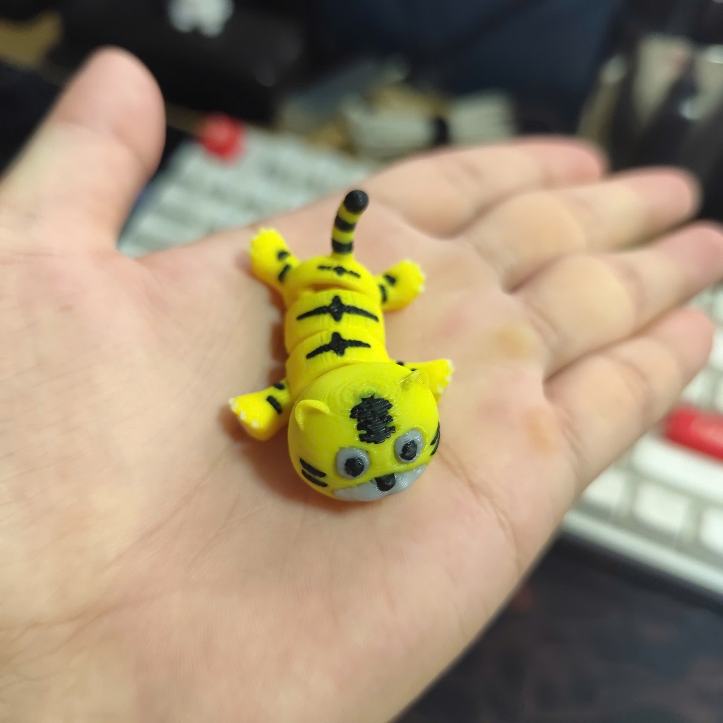 Đồ Chơi Móc Khoá in 3D - Hổ Con Mini Dễ Thương