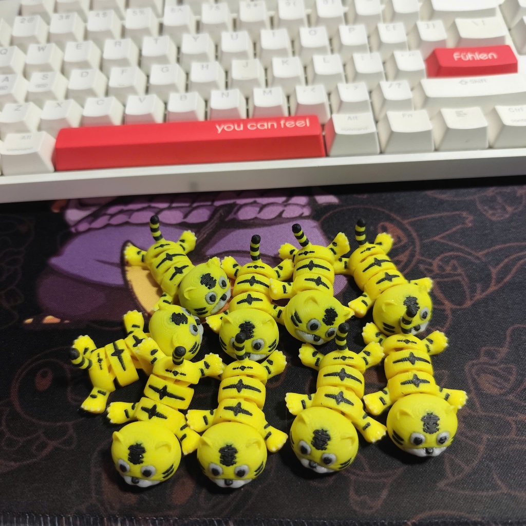 Đồ Chơi Móc Khoá in 3D - Hổ Con Mini Dễ Thương