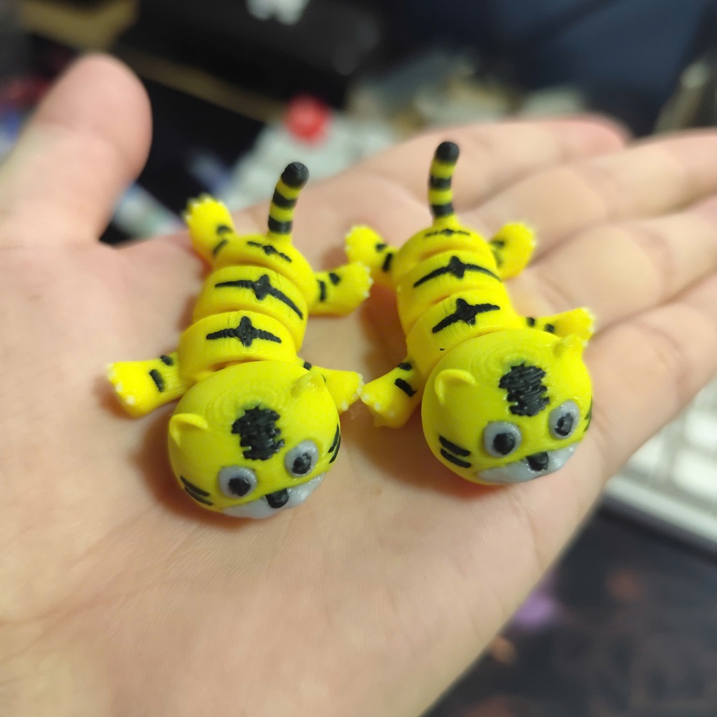 Đồ Chơi Móc Khoá in 3D - Hổ Con Mini Dễ Thương