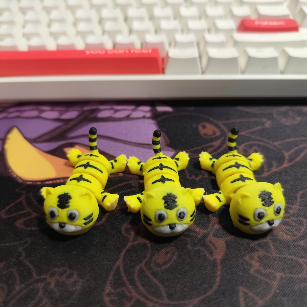 Đồ Chơi Móc Khoá in 3D - Hổ Con Mini Dễ Thương