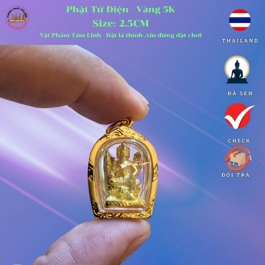 Phụ Kiện Mặt Tứ Diện Vuông 2.5cm – Chắc Tay, Dễ Phối Dây
