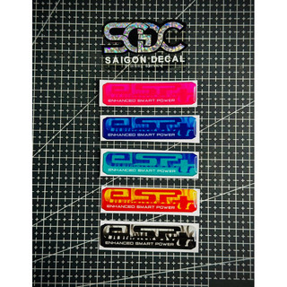 Tem Sticker Nhựa Nổi Phản Quang V3, Dán Pô E, Lọc Gió Xe Tay Ga, Eps+ 2025, 5 Màu Sắc |SGDC - 1 Cái|