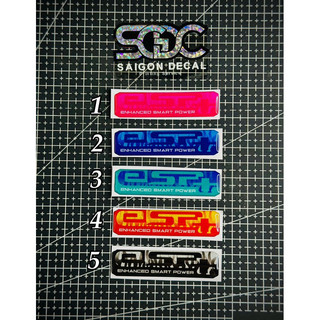 Tem Sticker Nhựa Nổi Phản Quang V3, Dán Pô E, Lọc Gió Xe Tay Ga, Eps+ 2025, 5 Màu Sắc |SGDC - 1 Cái|