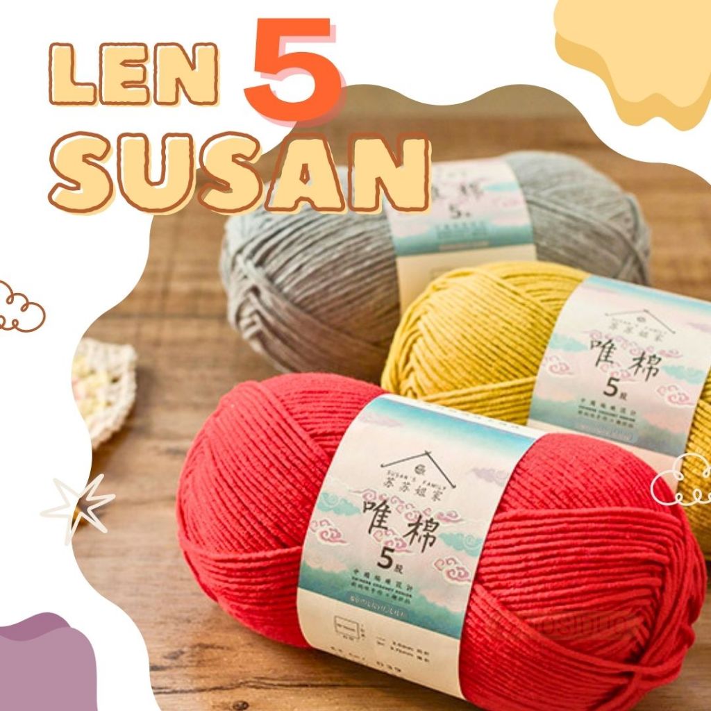 [Full Đủ Màu] Len Susan 5 | Màu 46 - 80 | Len đan móc thú bông | Len ...