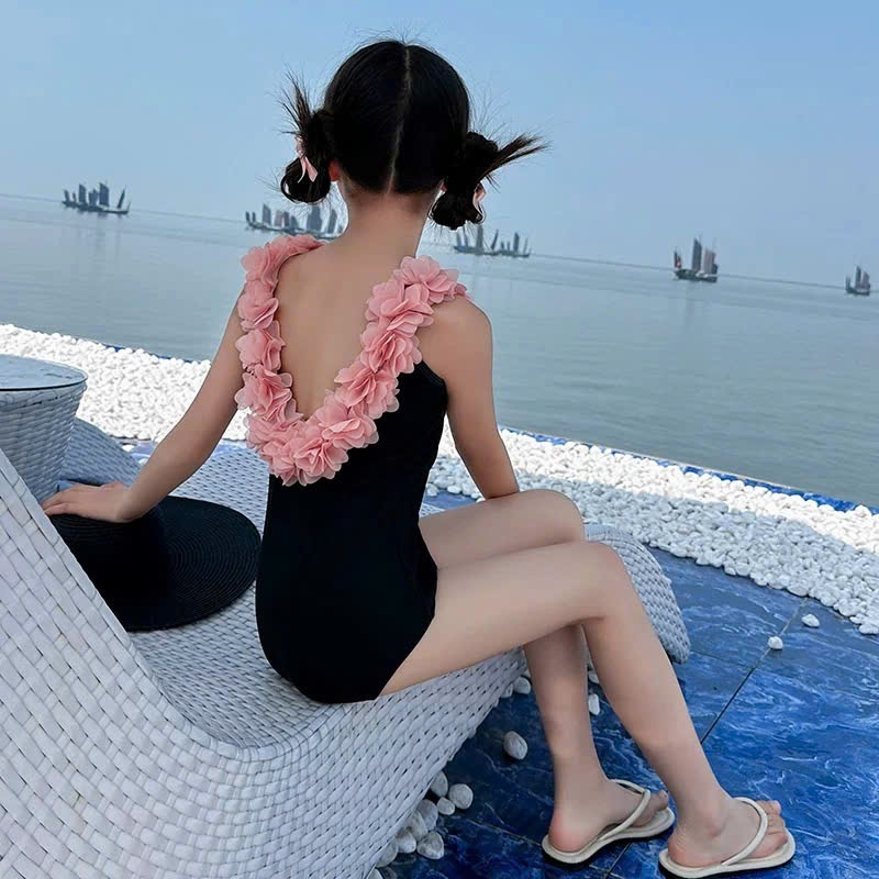Bikini Hoa Bé Gái Size Đại – Bộ Đồ Bơi Liền Thân Đi Biển Dễ Thương, Thoáng Mát Cho Bé