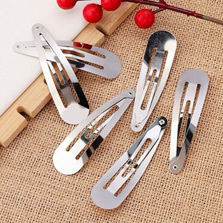 Set 10 Cái Phôi Kẹp Tóc Giọt Nước Size 4.8cm