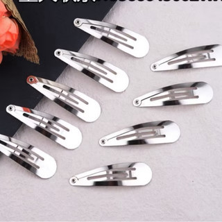 Set 10 Cái Phôi Kẹp Tóc Giọt Nước Size 4.8cm