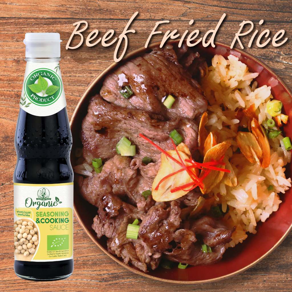 Nước tương (Xì dầu) hữu cơ Healthy boy Organic Seasoning and cooking Sauce Dek Som Boon 300ml
