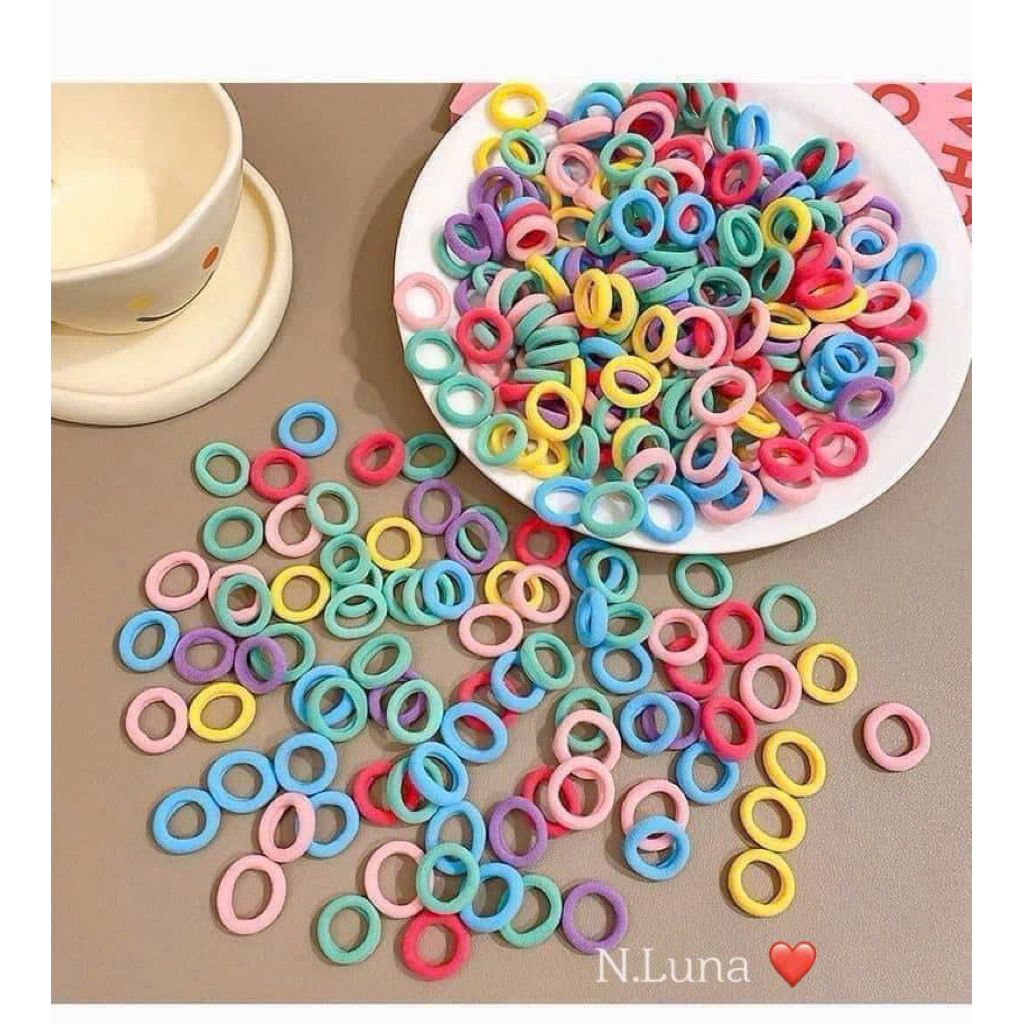 Set 500 chun buộc tóc cho bé